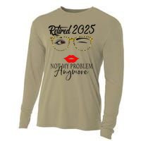 Women Retirement 2025 Women Retired 2025 Not My Problem Anymore Cooling Performance Long Sleeve Crew