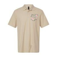 Women Retired 2025 Floral With Flowers For Grandma In Retirement Softstyle Adult Sport Polo