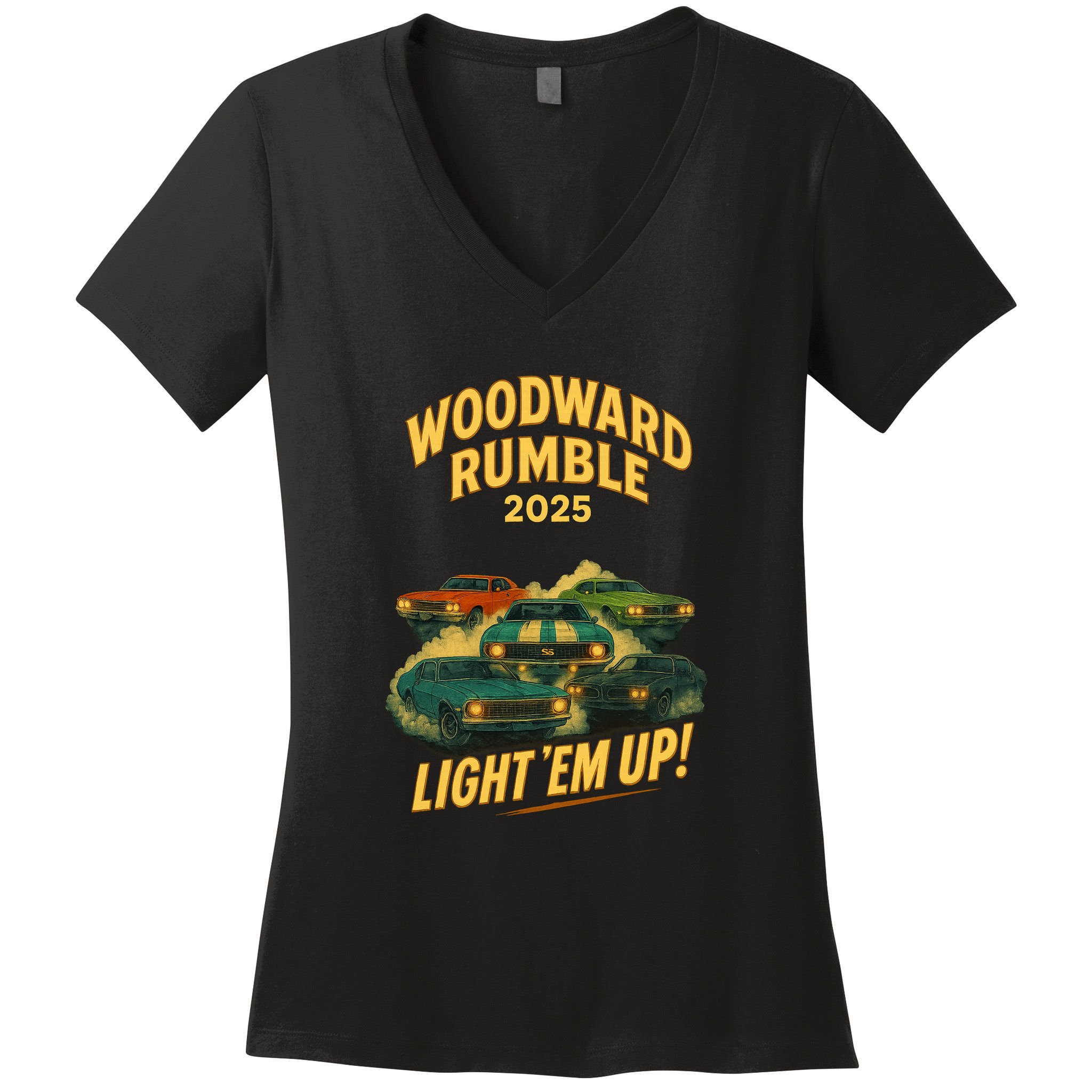 Woodward Rumble 2025 Women's V-Neck T-Shirt