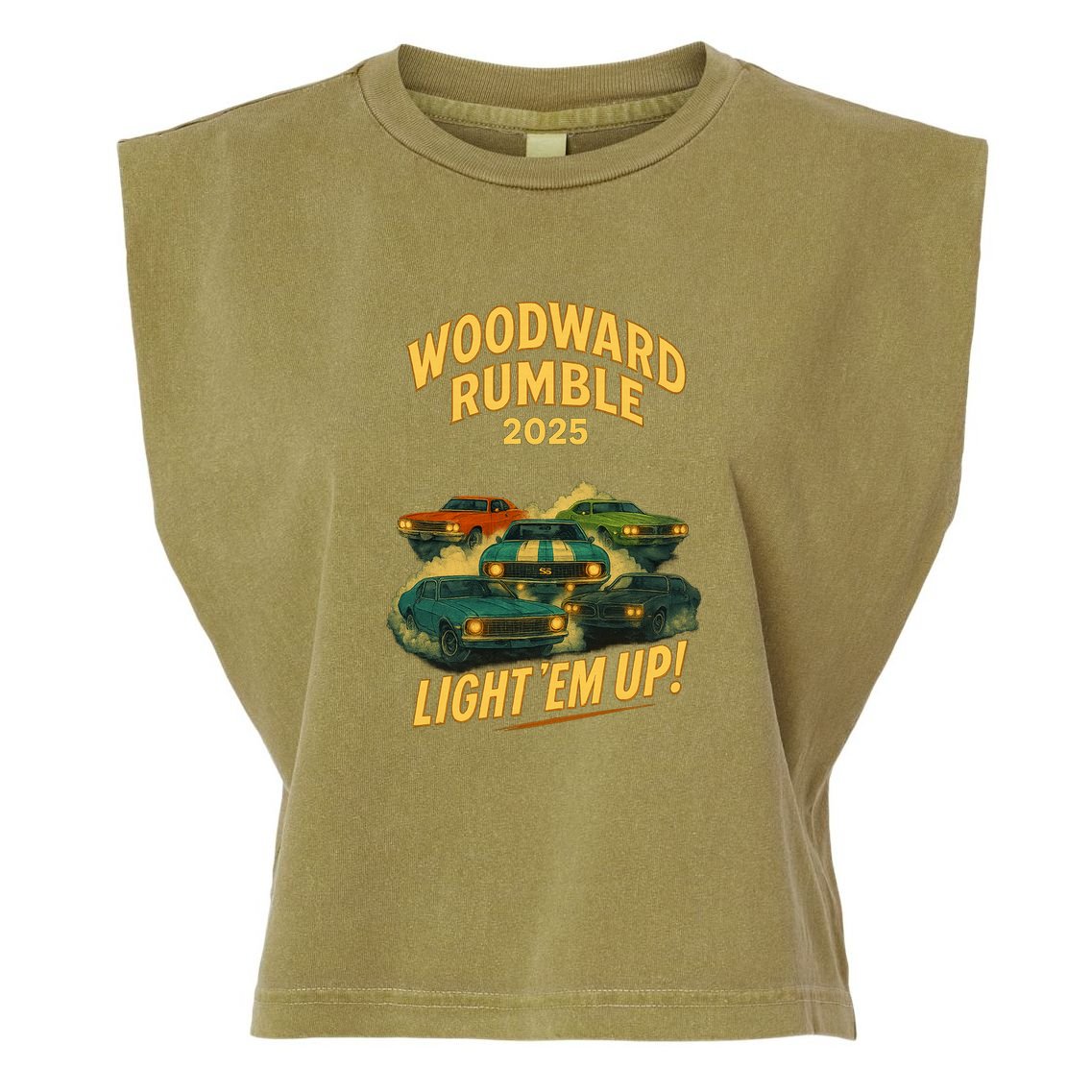 Woodward Rumble 2025 Garment-Dyed Women's Muscle Tee