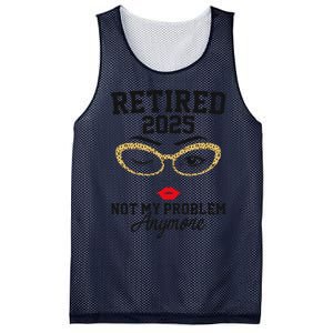 Women Retired 2025 Not My Problem Retirement Gifts For Women 2025 Mesh Reversible Basketball Jersey Tank