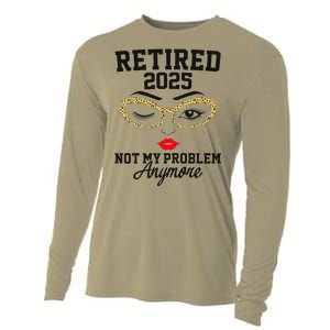 Women Retired 2025 Not My Problem Retirement Gifts For Women 2025 Cooling Performance Long Sleeve Crew