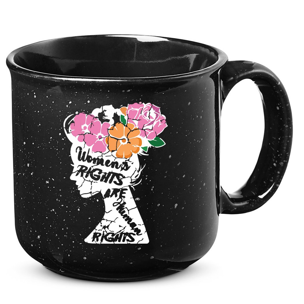 Women's Rights Are Human Rights Human Rights Advocate VNeck 15oz Campfire Ceramic Mug