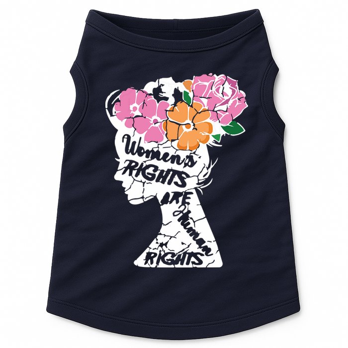 Women's Rights Are Human Rights Human Rights Advocate VNeck Doggie Tank