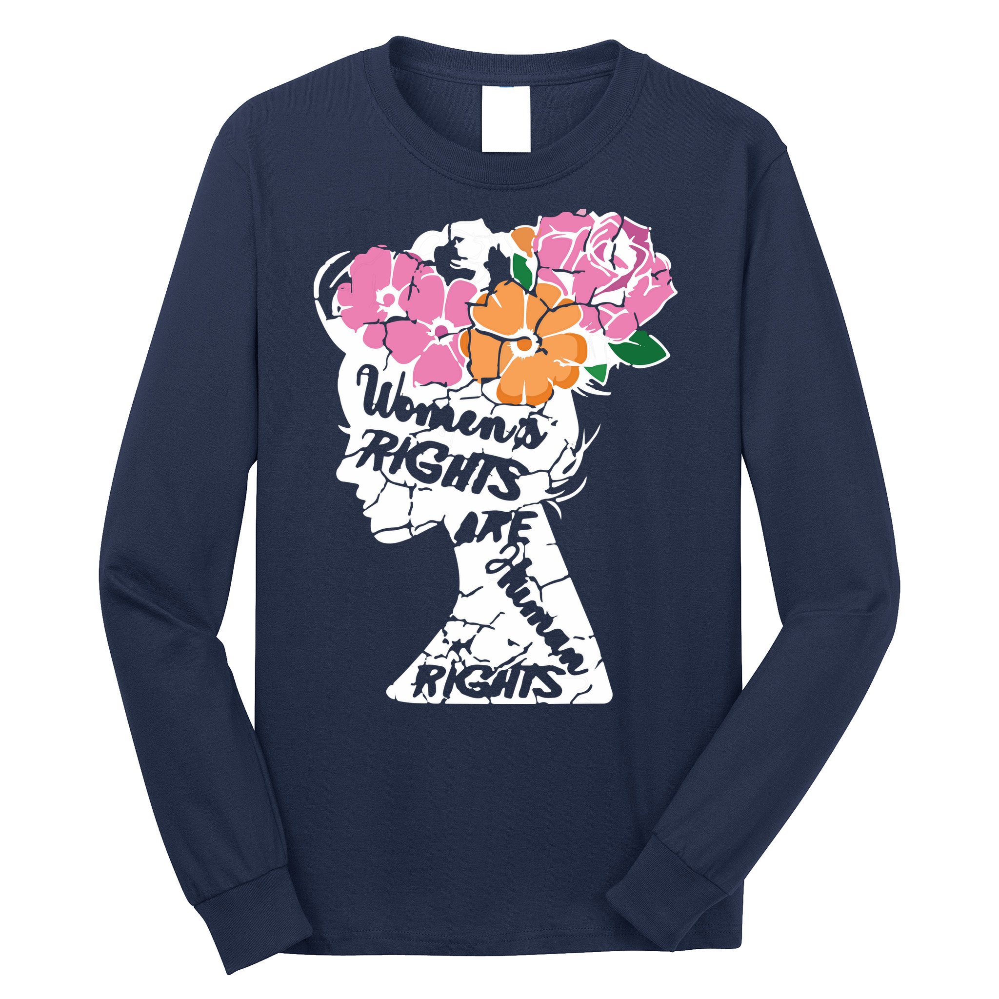 Women's Rights Are Human Rights Human Rights Advocate VNeck Long Sleeve Shirt