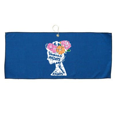 Women's Rights Are Human Rights Human Rights Advocate VNeck Large Microfiber Waffle Golf Towel