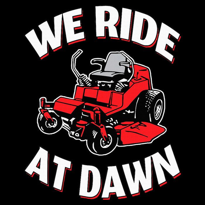 We Ride At Dawn Lawnmower Cooling Performance Long Sleeve Crew