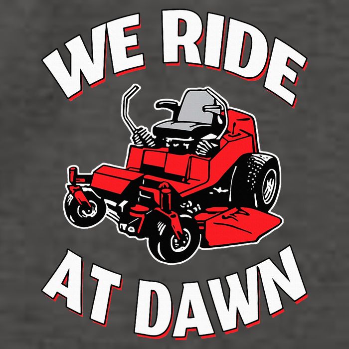 We Ride At Dawn Lawnmower Vector Backpack