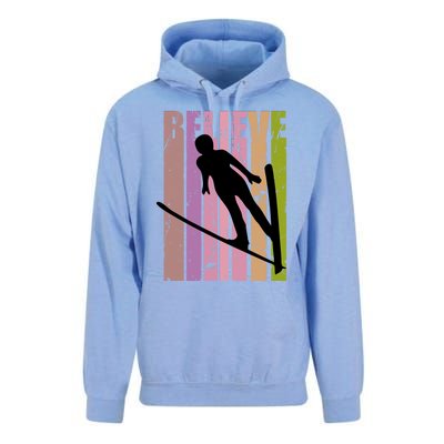 Wo Retro Alpine Ski Jump Jumper Female Coach Race Racing Funny Gift Unisex Surf Hoodie