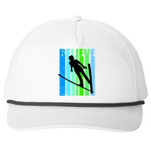 Wo Retro Alpine Ski Jumping Jumper Female Competition Funny Gift Snapback Five-Panel Rope Hat