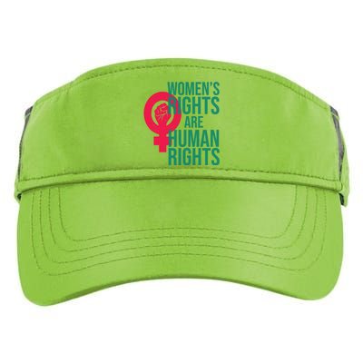 Women's Rights Are Human Rights Feminist Adult Drive Performance Visor