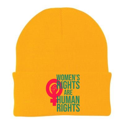 Women's Rights Are Human Rights Feminist Knit Cap Winter Beanie