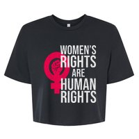 Women's Rights Are Human Rights Feminist Bella+Canvas Jersey Crop Tee