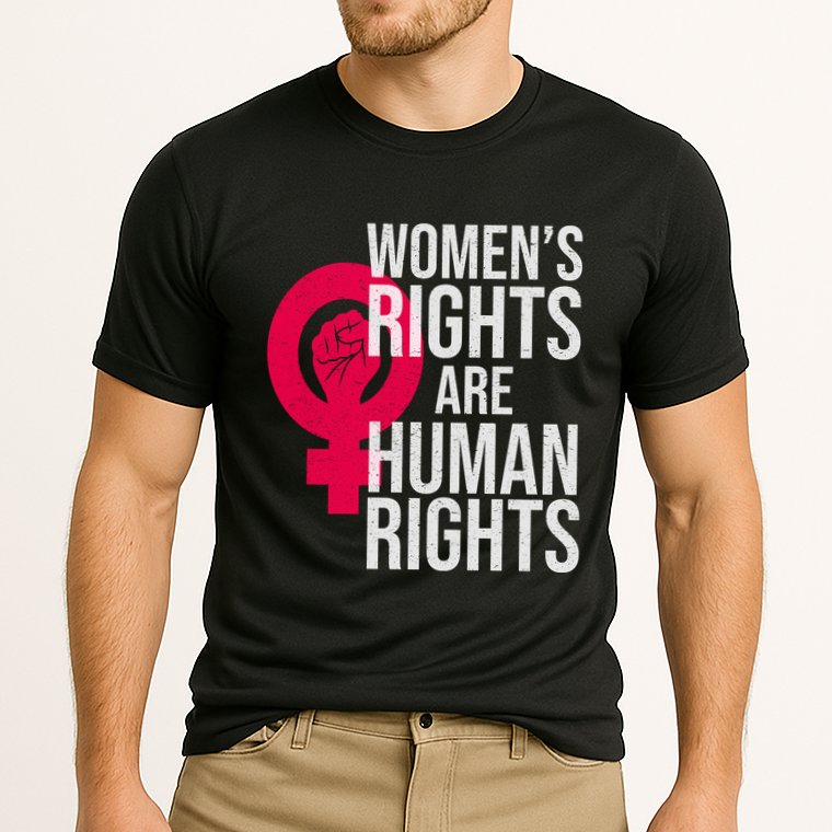 Women's Rights Are Human Rights Feminist Cooling Performance Crew T-Shirt