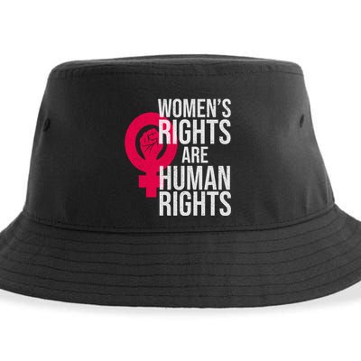 Women's Rights Are Human Rights Feminist Sustainable Bucket Hat