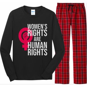 Women's Rights Are Human Rights Feminist Long Sleeve Pajama Set