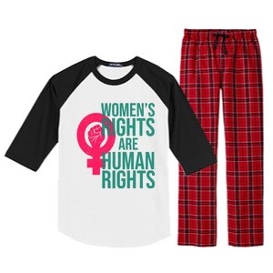 Women's Rights Are Human Rights Feminist Raglan Sleeve Pajama Set