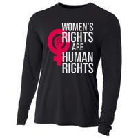 Women's Rights Are Human Rights Feminist Cooling Performance Long Sleeve Crew