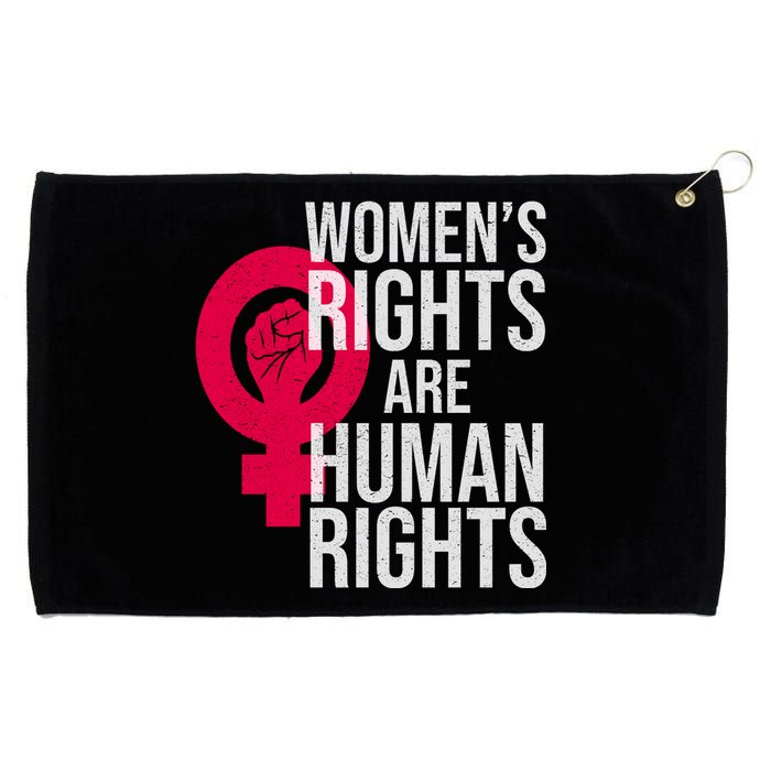 Women's Rights Are Human Rights Feminist Grommeted Golf Towel