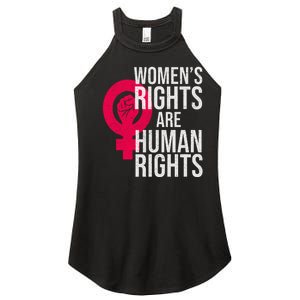 Women's Rights Are Human Rights Feminist Women's Perfect Tri Rocker Tank