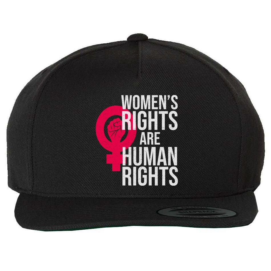 Women's Rights Are Human Rights Feminist Wool Snapback Cap