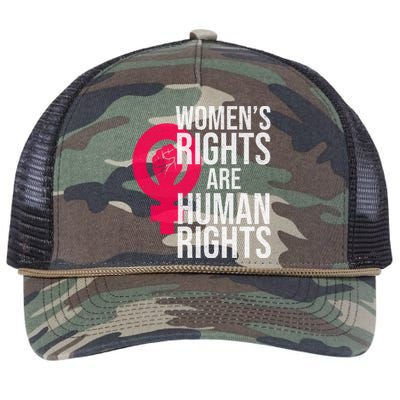 Women's Rights Are Human Rights Feminist Retro Rope Trucker Hat Cap