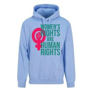 Women's Rights Are Human Rights Feminist Unisex Surf Hoodie