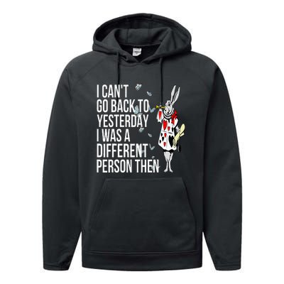 White Rabbit Alice In Wonderland Performance Fleece Hoodie