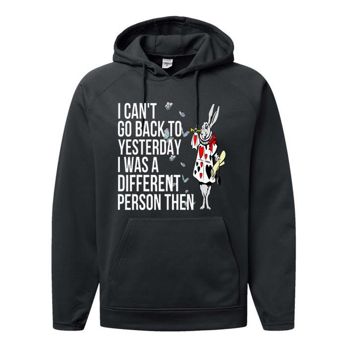 White Rabbit Alice In Wonderland Performance Fleece Hoodie