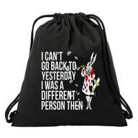 White Rabbit Alice In Wonderland Drawstring Bag