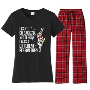 White Rabbit Alice In Wonderland Women's Flannel Pajama Set