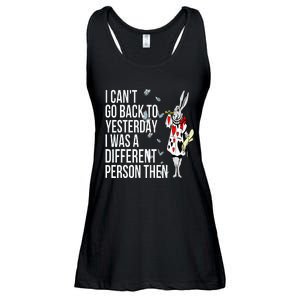 White Rabbit Alice In Wonderland Ladies Essential Flowy Tank