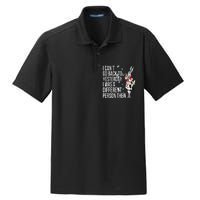 White Rabbit Alice In Wonderland Dry Zone Grid Polo