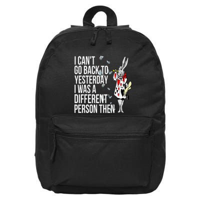 White Rabbit Alice In Wonderland 16 in Basic Backpack
