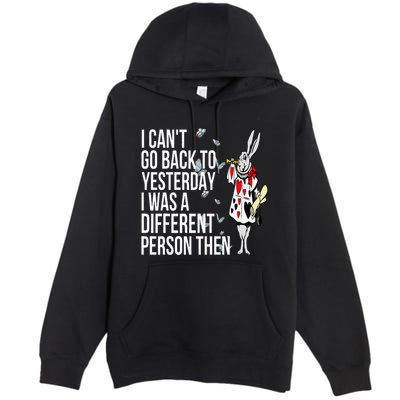 White Rabbit Alice In Wonderland Premium Pullover Hoodie