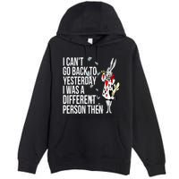 White Rabbit Alice In Wonderland Premium Pullover Hoodie