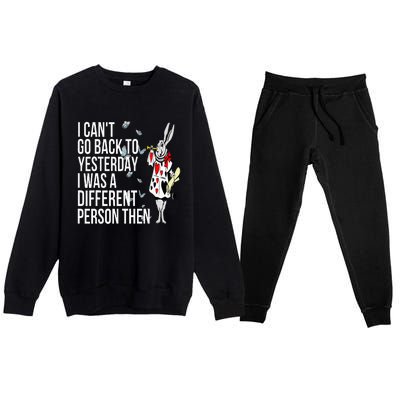 White Rabbit Alice In Wonderland Premium Crewneck Sweatsuit Set