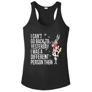 White Rabbit Alice In Wonderland Ladies PosiCharge Competitor Racerback Tank