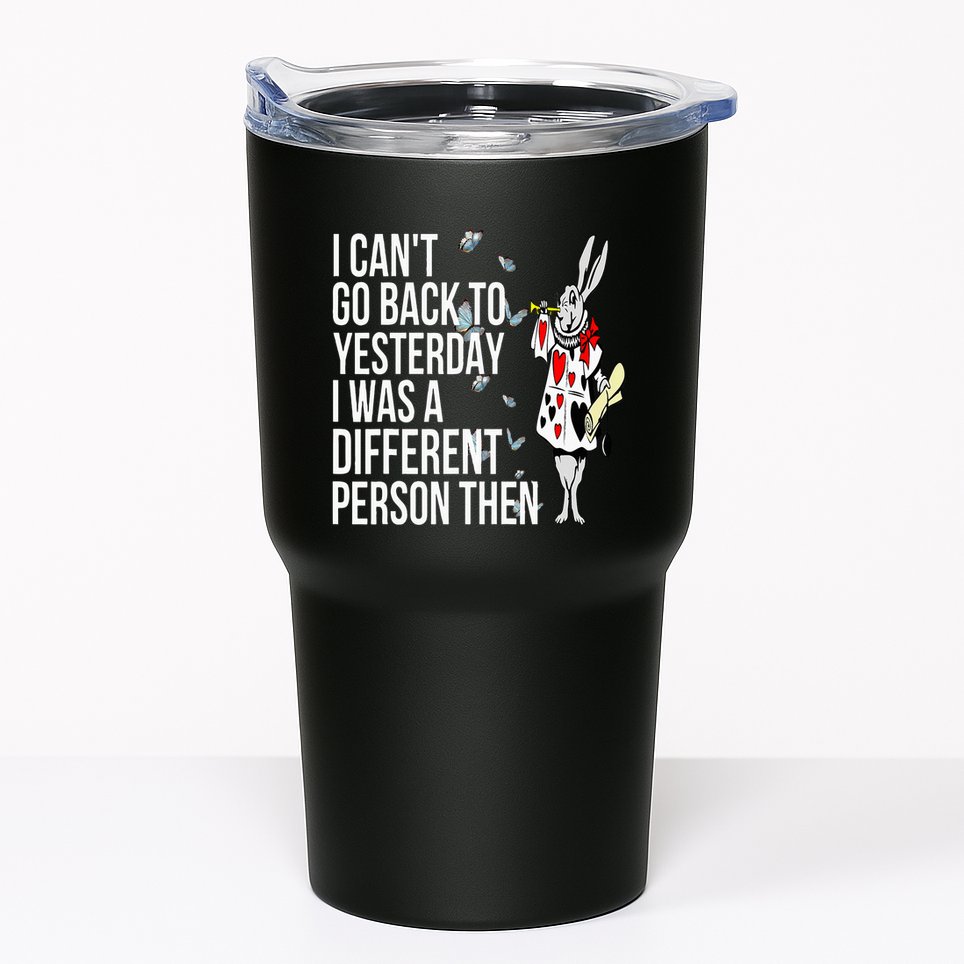 White Rabbit Alice In Wonderland Tumbler