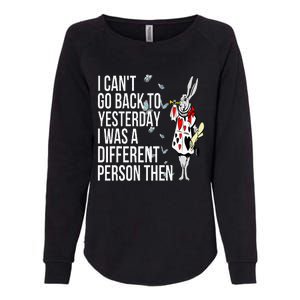 White Rabbit Alice In Wonderland Womens California Wash Sweatshirt