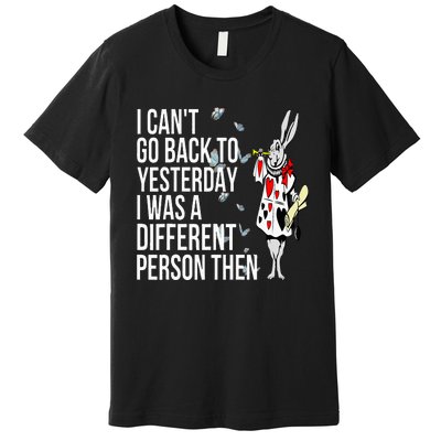 White Rabbit Alice In Wonderland Premium T-Shirt