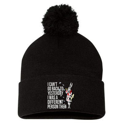 White Rabbit Alice In Wonderland Pom Pom 12in Knit Beanie