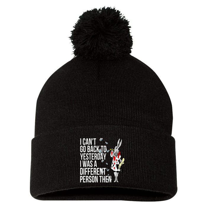 White Rabbit Alice In Wonderland Pom Pom 12in Knit Beanie