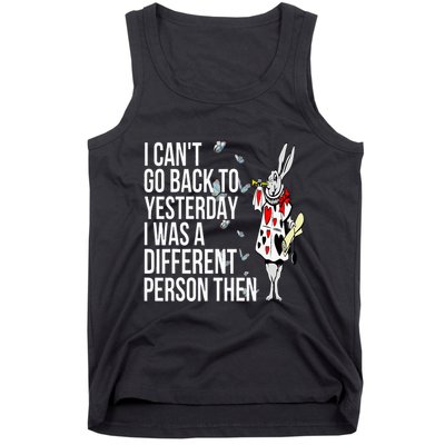 White Rabbit Alice In Wonderland Tank Top