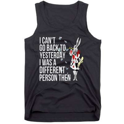 White Rabbit Alice In Wonderland Tank Top