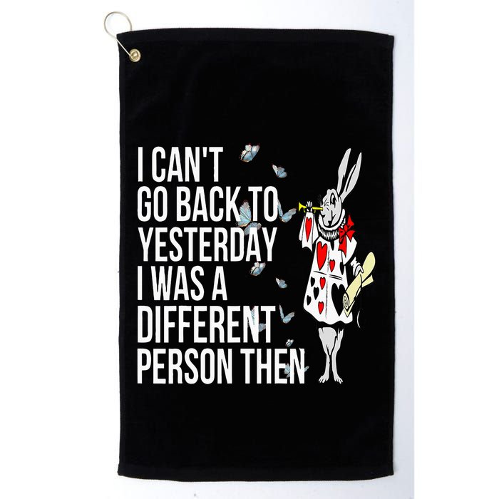 White Rabbit Alice In Wonderland Golf Towel