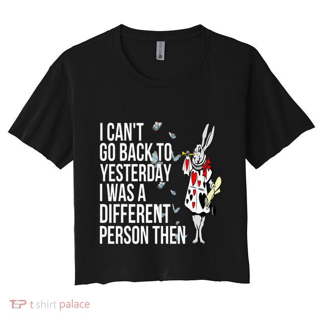 White Rabbit Alice In Wonderland Crop Top