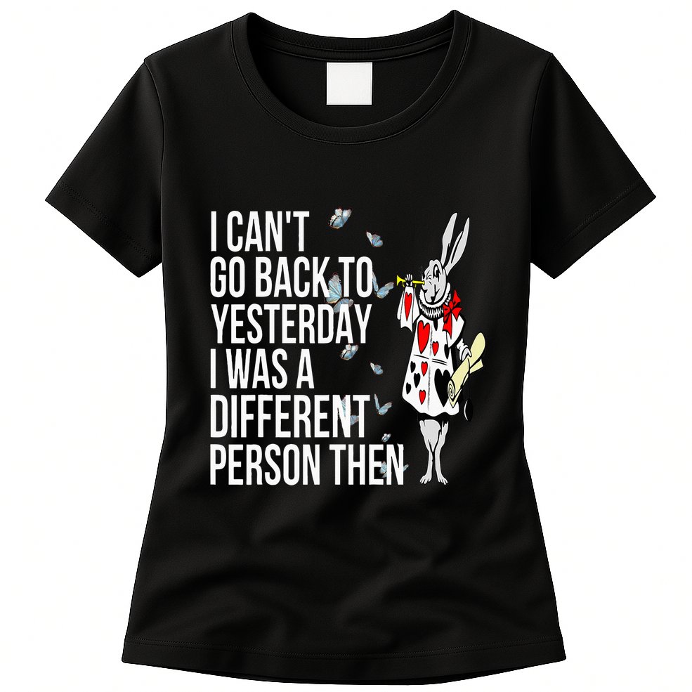 White Rabbit Alice In Wonderland Womens T-Shirt