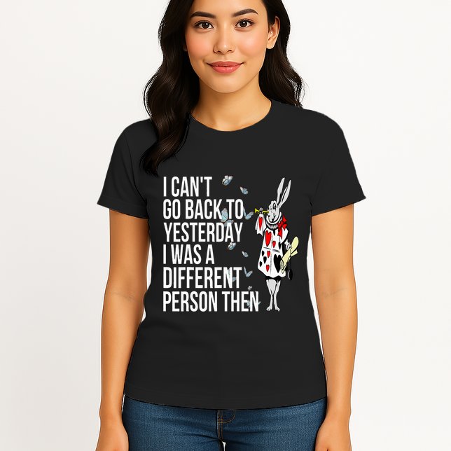 White Rabbit Alice In Wonderland Womens T-Shirt