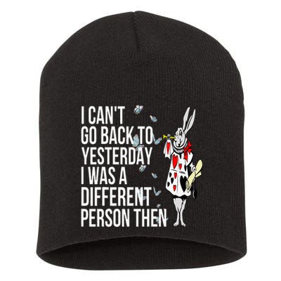 White Rabbit Alice In Wonderland Short Acrylic Beanie
